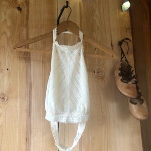 A Line Bralette in Cream